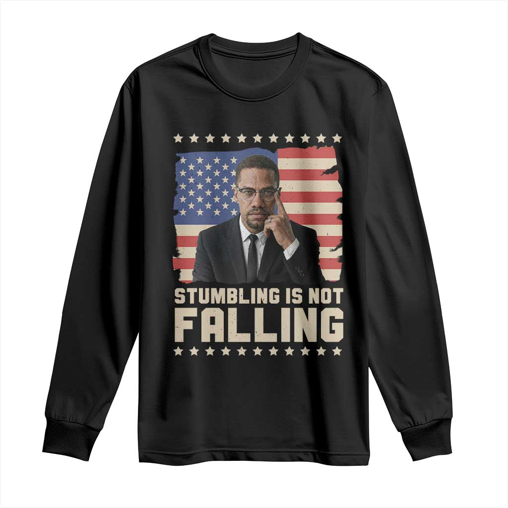 African American Pride Gift Long Sleeve Shirt Malcolm X TS12