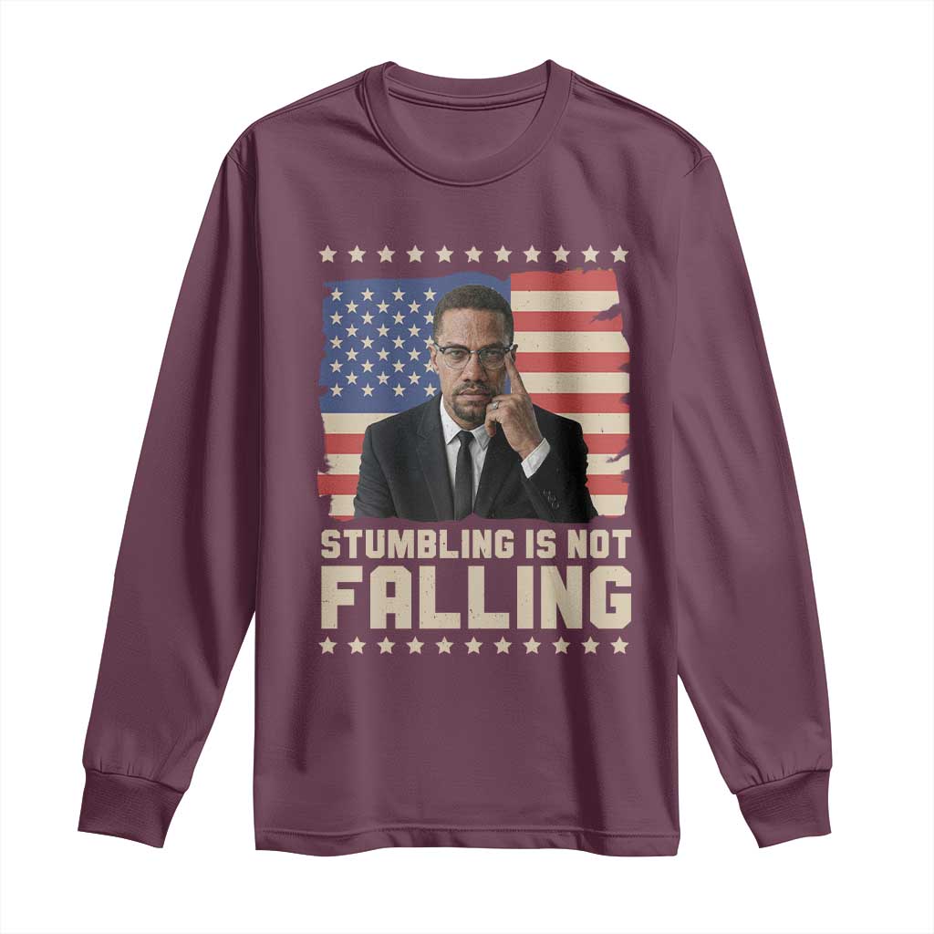 African American Pride Gift Long Sleeve Shirt Malcolm X TS12
