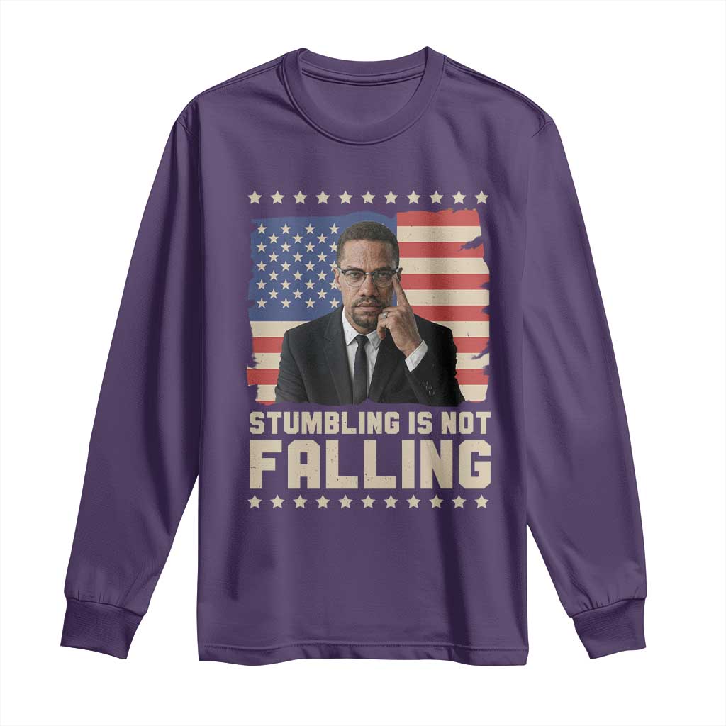 African American Pride Gift Long Sleeve Shirt Malcolm X TS12