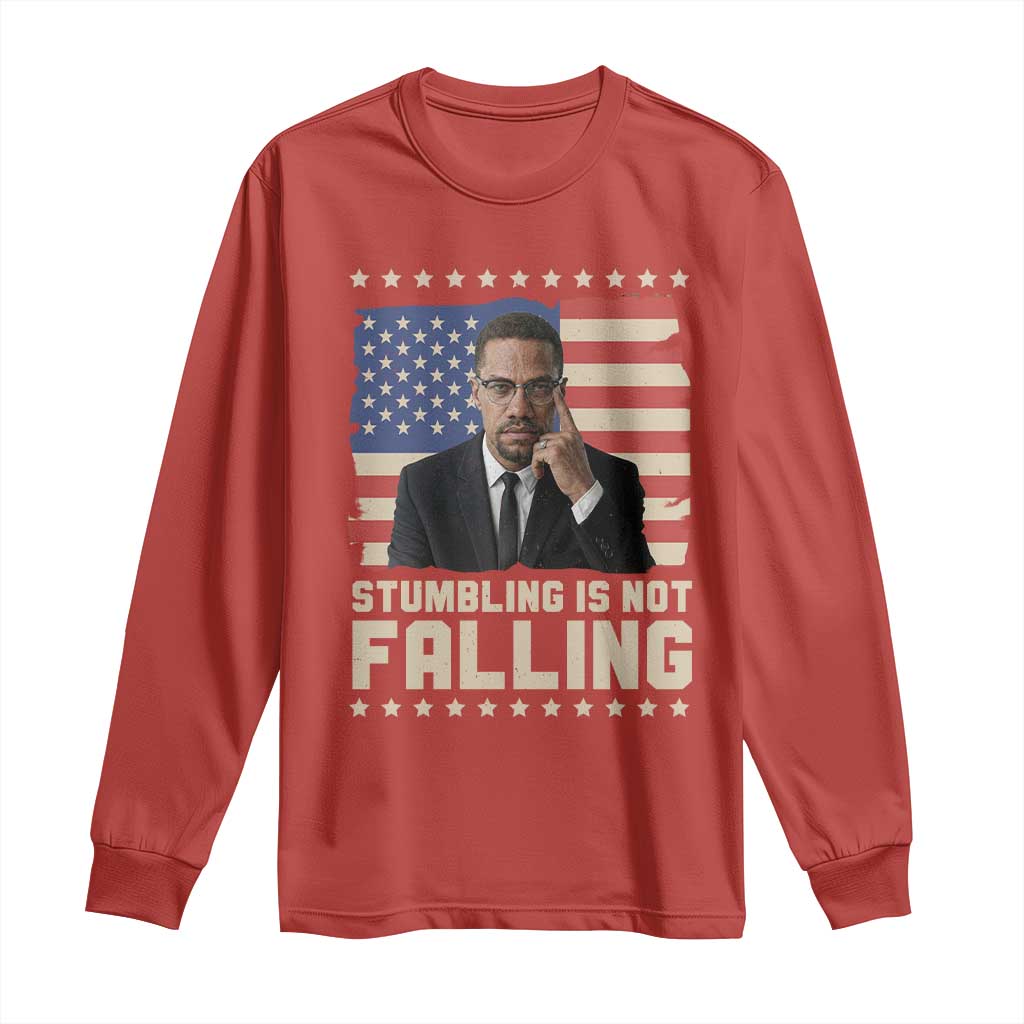 African American Pride Gift Long Sleeve Shirt Malcolm X TS12