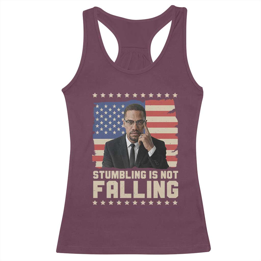 African American Pride Gift Racerback Tank Top Malcolm X TS12