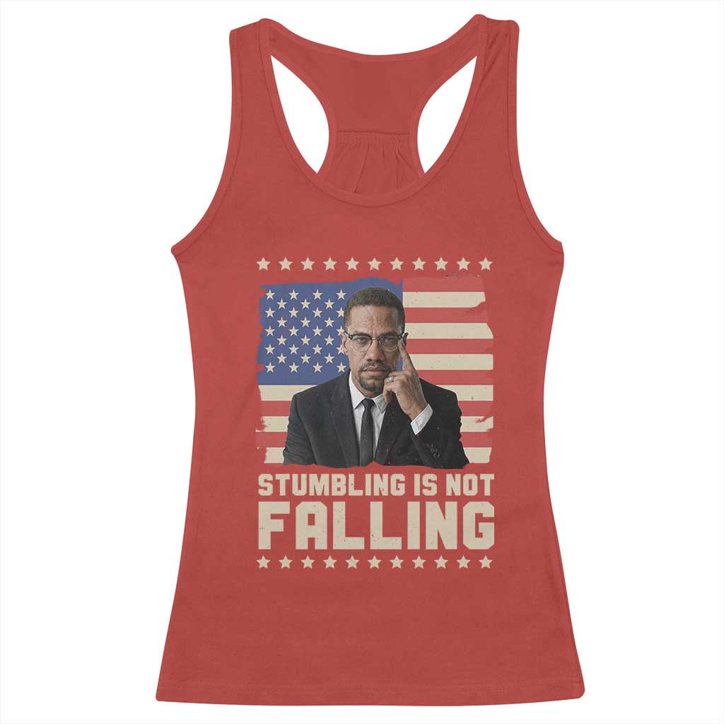 African American Pride Gift Racerback Tank Top Malcolm X TS12