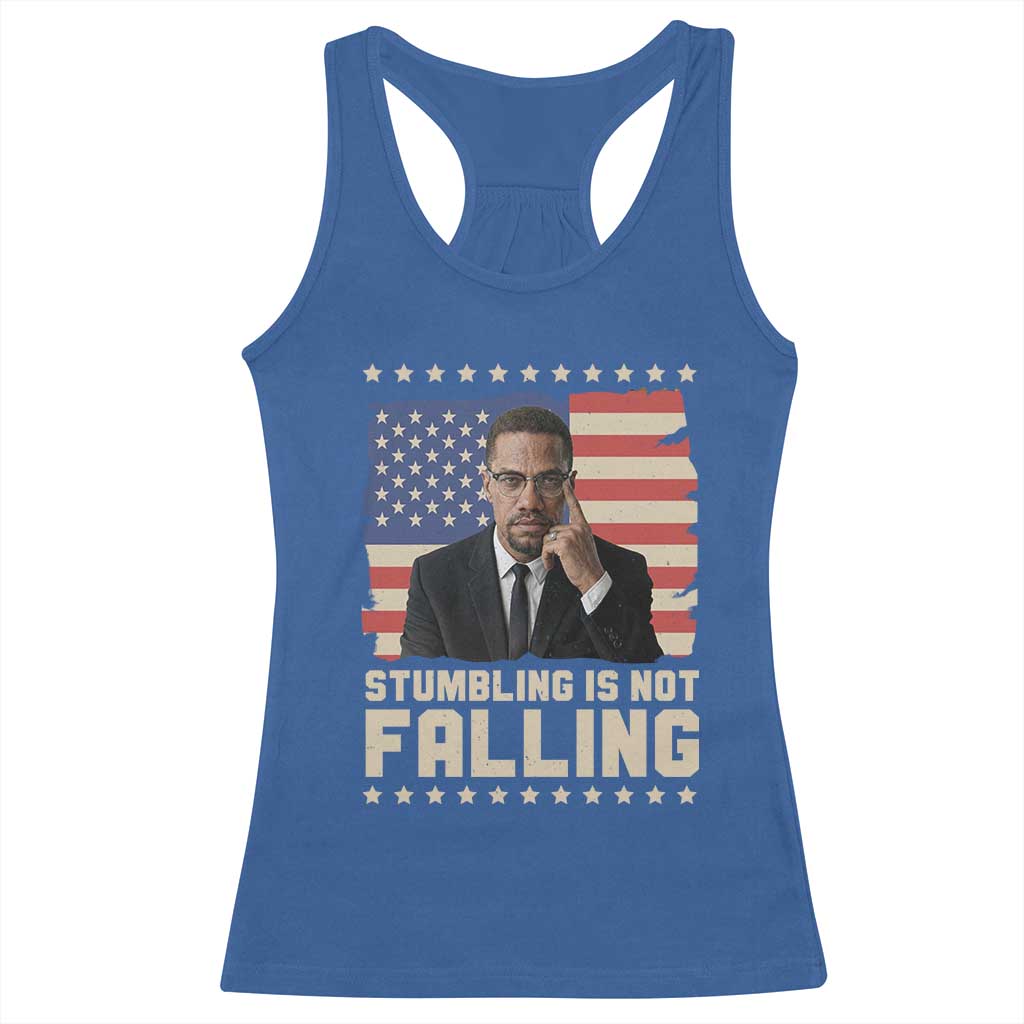 African American Pride Gift Racerback Tank Top Malcolm X TS12