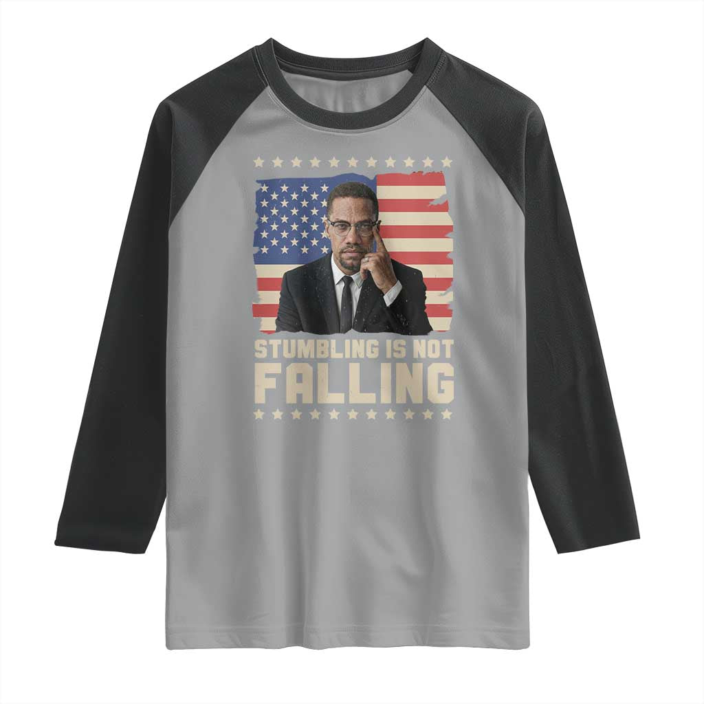 African American Pride Gift Raglan Shirt Malcolm X TS12