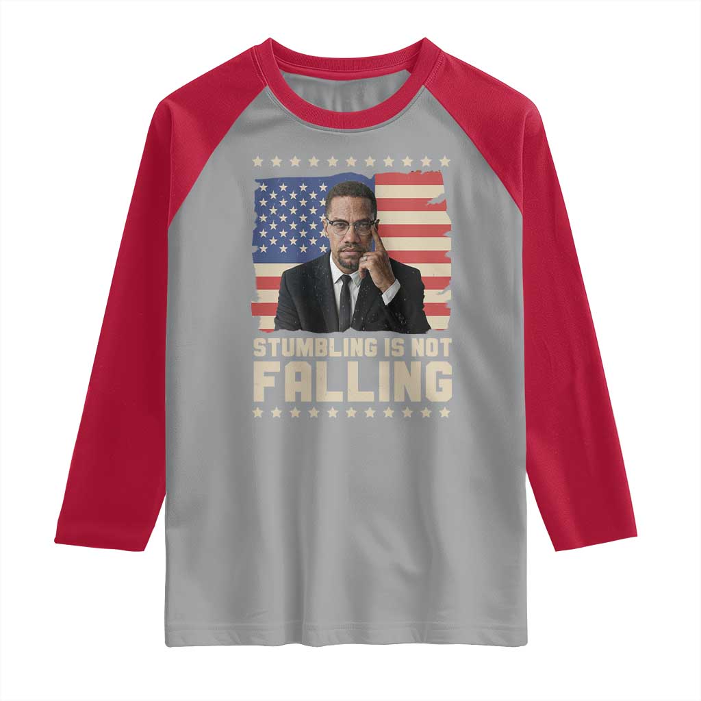 African American Pride Gift Raglan Shirt Malcolm X TS12