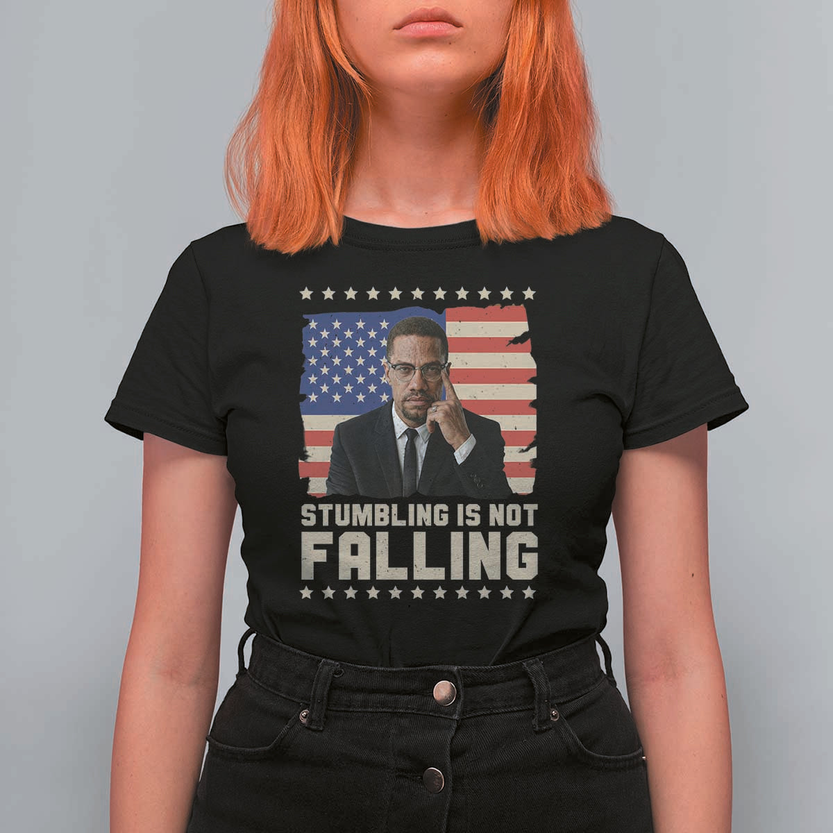 African American Pride Gift T Shirt For Women Malcolm X TS12