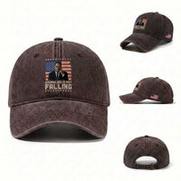 African American Pride Gift Washed Cotton Baseball Cap Malcolm X