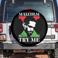 Malcolm X Try Me Spare Tire Cover American Civil Rights Leader Quote - Wonder Print Shop