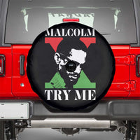 Malcolm X Try Me Spare Tire Cover American Civil Rights Leader Quote - Wonder Print Shop