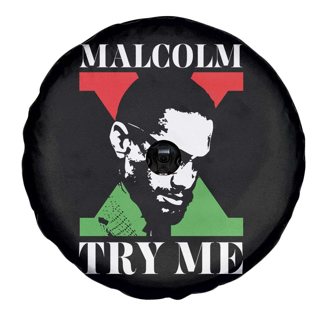 Malcolm X Try Me Spare Tire Cover American Civil Rights Leader Quote - Wonder Print Shop