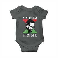 Malcolm X Try Me Baby Onesie American Civil Rights Leader Quote - Wonder Print Shop
