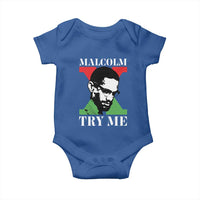 Malcolm X Try Me Baby Onesie American Civil Rights Leader Quote - Wonder Print Shop