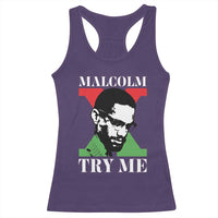 Malcolm X Try Me Racerback Tank Top American Civil Rights Leader Quote - Wonder Print Shop