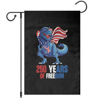 Funny Patriotic Dinosaur Garden Flag 250 Years Of Freedom