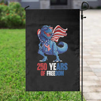 Funny Patriotic Dinosaur Garden Flag 250 Years Of Freedom