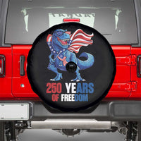 Funny Patriotic Dinosaur Spare Tire Cover 250 Years Of Freedom