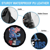 Funny Patriotic Dinosaur Spare Tire Cover 250 Years Of Freedom