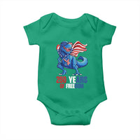 Funny Patriotic Dinosaur Baby Onesie 250 Years Of Freedom
