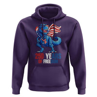 Funny Patriotic Dinosaur Hoodie 250 Years Of Freedom