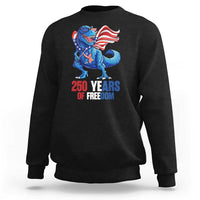 Funny Patriotic Dinosaur Sweatshirt 250 Years Of Freedom