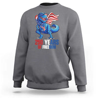 Funny Patriotic Dinosaur Sweatshirt 250 Years Of Freedom