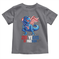 Funny Patriotic Dinosaur Toddler T Shirt 250 Years Of Freedom
