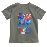Funny Patriotic Dinosaur Toddler T Shirt 250 Years Of Freedom