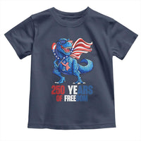 Funny Patriotic Dinosaur Toddler T Shirt 250 Years Of Freedom
