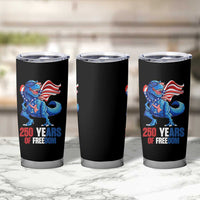 Funny Patriotic Dinosaur Tumbler Cup 250 Years Of Freedom