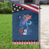 Funny Patriotic Dinosaur Garden Flag 250 Years Of Freedom