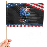 Funny Patriotic Dinosaur Patriotic Handheld Flag 250 Years Of Freedom