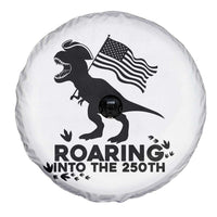 Funny Patriotic Dinosaur Spare Tire Cover Roaring Into The 250th Anniversary