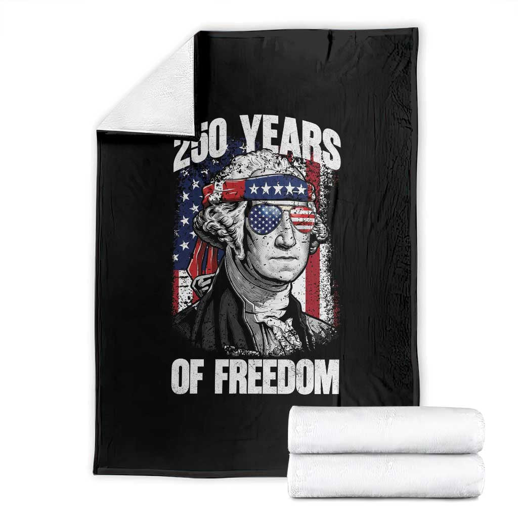 George Washington Founding Father Throw Blanket 250 Years Of Freedom