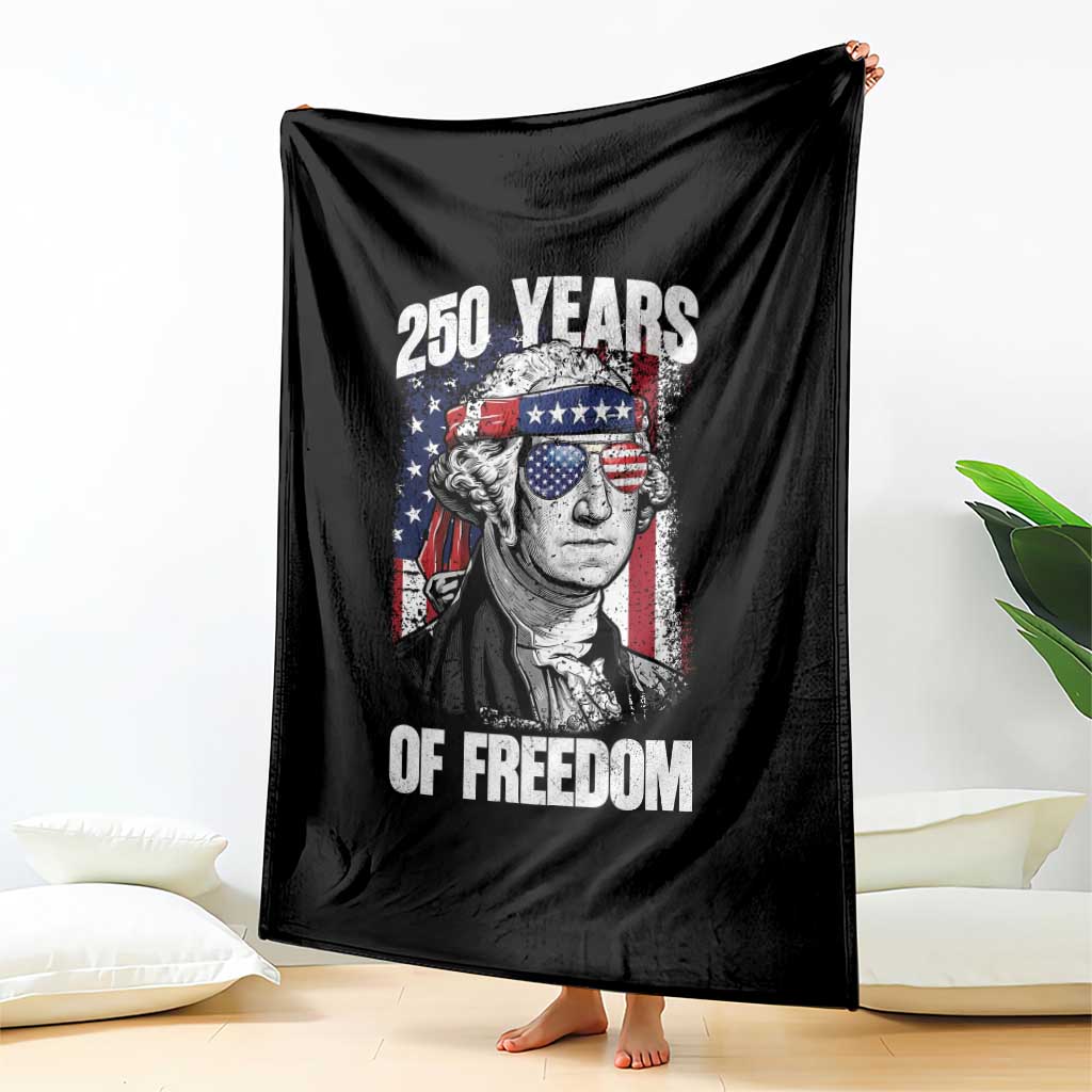 George Washington Founding Father Throw Blanket 250 Years Of Freedom
