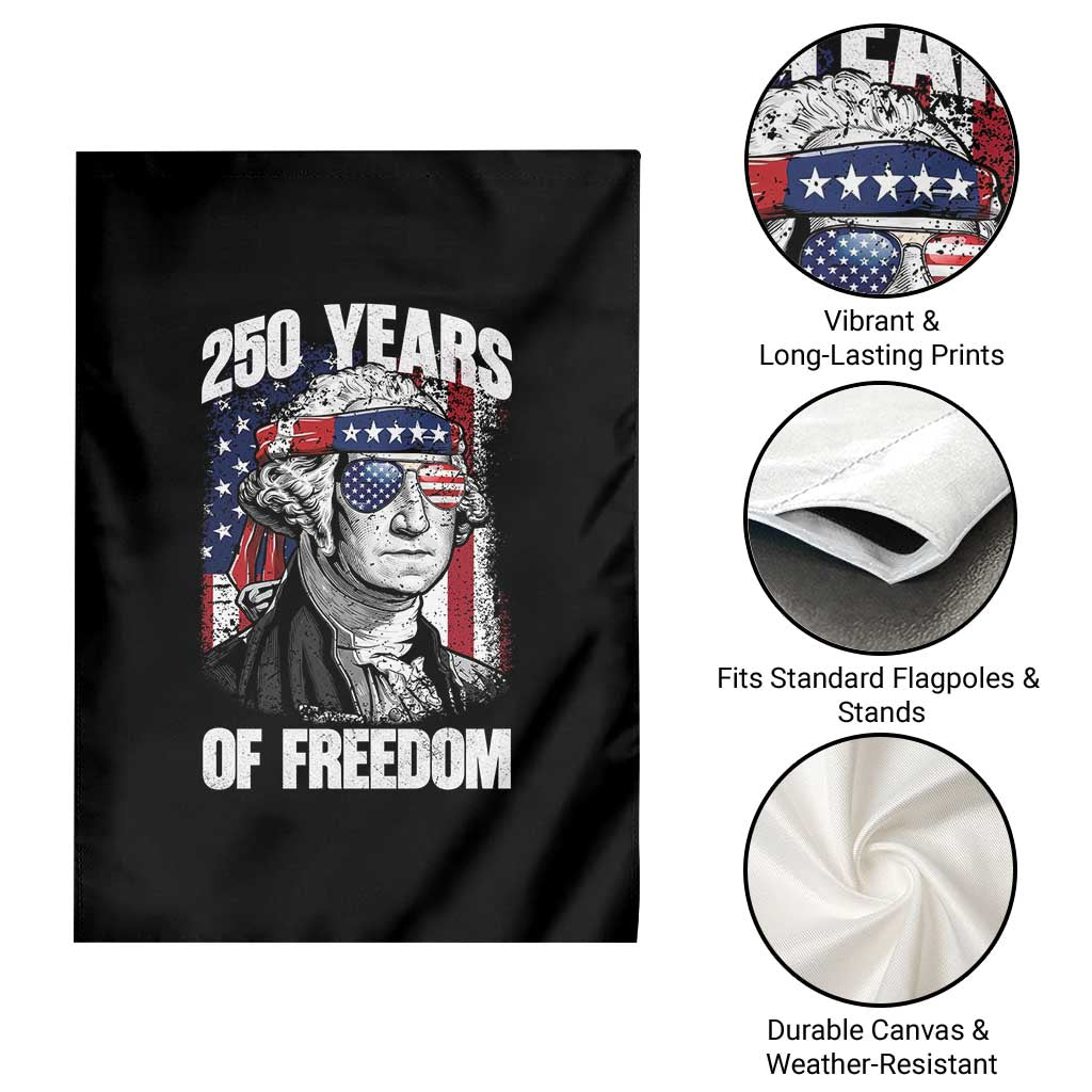 George Washington Founding Father Garden Flag 250 Years Of Freedom