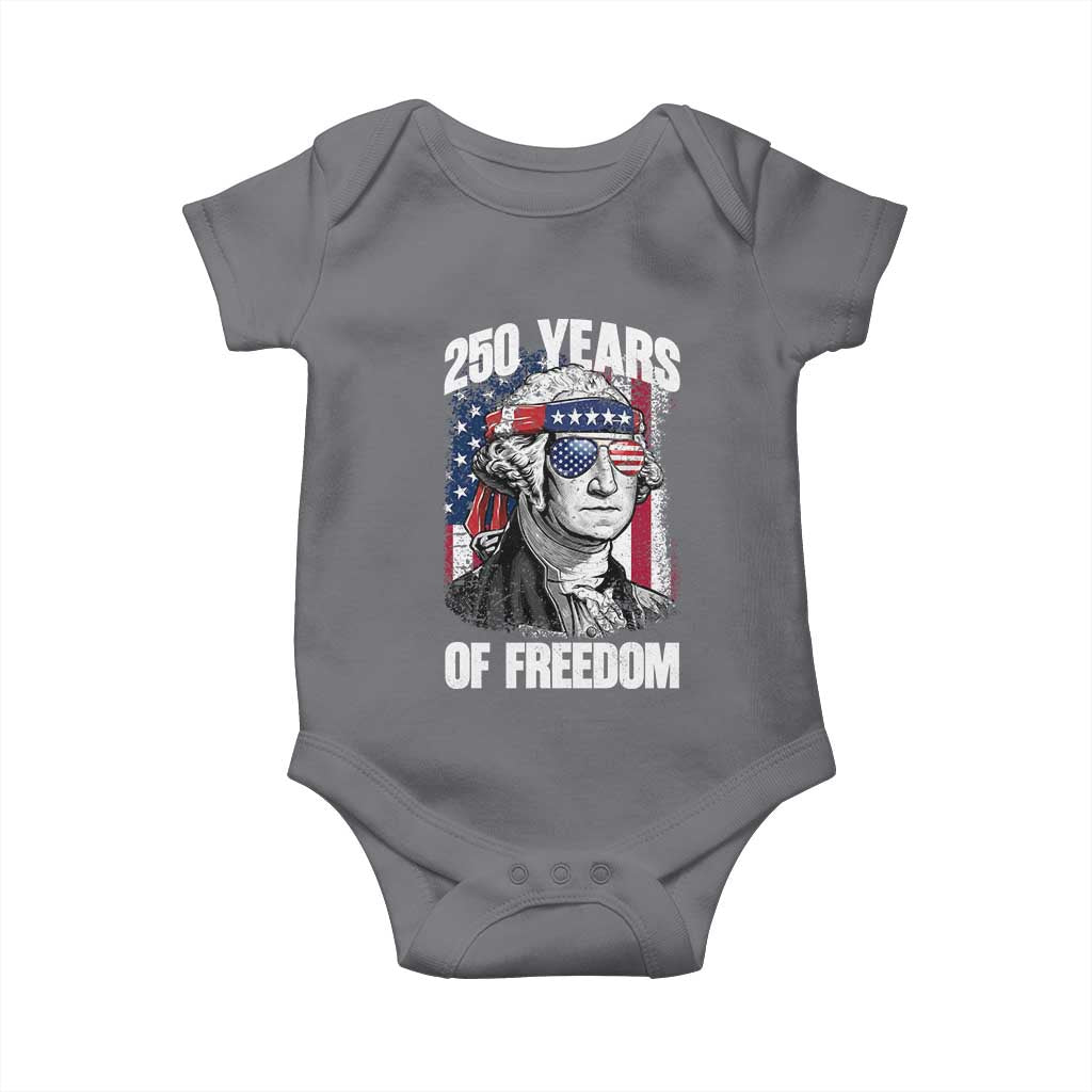 George Washington Founding Father Baby Onesie 250 Years Of Freedom