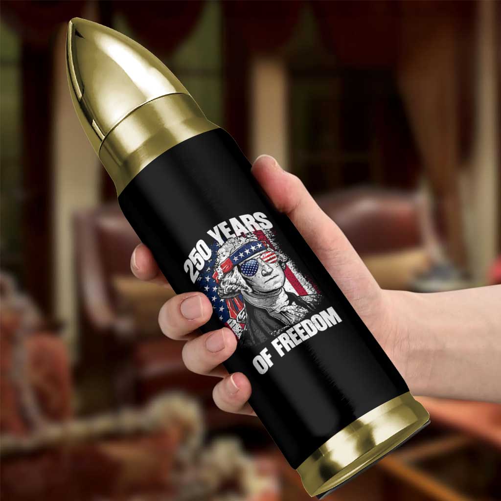George Washington Founding Father Bullet Tumbler 250 Years Of Freedom
