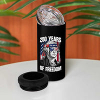 George Washington Founding Father 4 in 1 Can Cooler Tumbler 250 Years Of Freedom