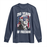 George Washington Founding Father Long Sleeve Shirt 250 Years Of Freedom