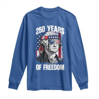 George Washington Founding Father Long Sleeve Shirt 250 Years Of Freedom