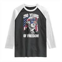 George Washington Founding Father Raglan Shirt 250 Years Of Freedom