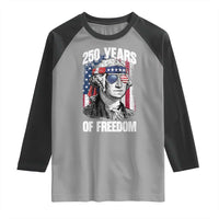 George Washington Founding Father Raglan Shirt 250 Years Of Freedom