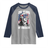 George Washington Founding Father Raglan Shirt 250 Years Of Freedom