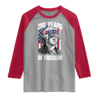 George Washington Founding Father Raglan Shirt 250 Years Of Freedom