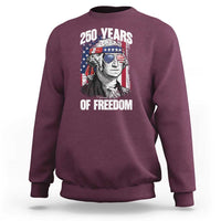 George Washington Founding Father Sweatshirt 250 Years Of Freedom