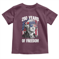 George Washington Founding Father Toddler T Shirt 250 Years Of Freedom