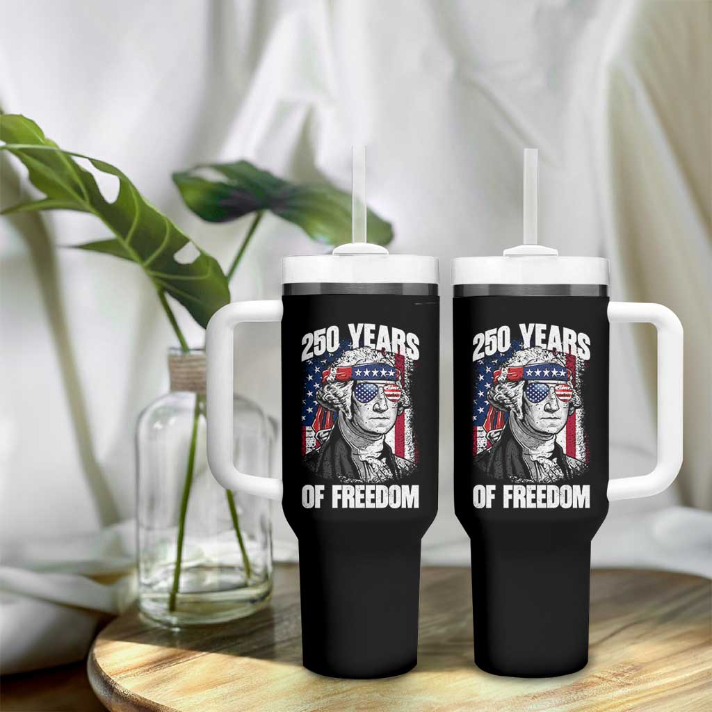 George Washington Founding Father Tumbler With Handle 250 Years Of Freedom