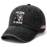 George Washington Founding Father Washed Cotton Baseball Cap 250 Years Of Freedom