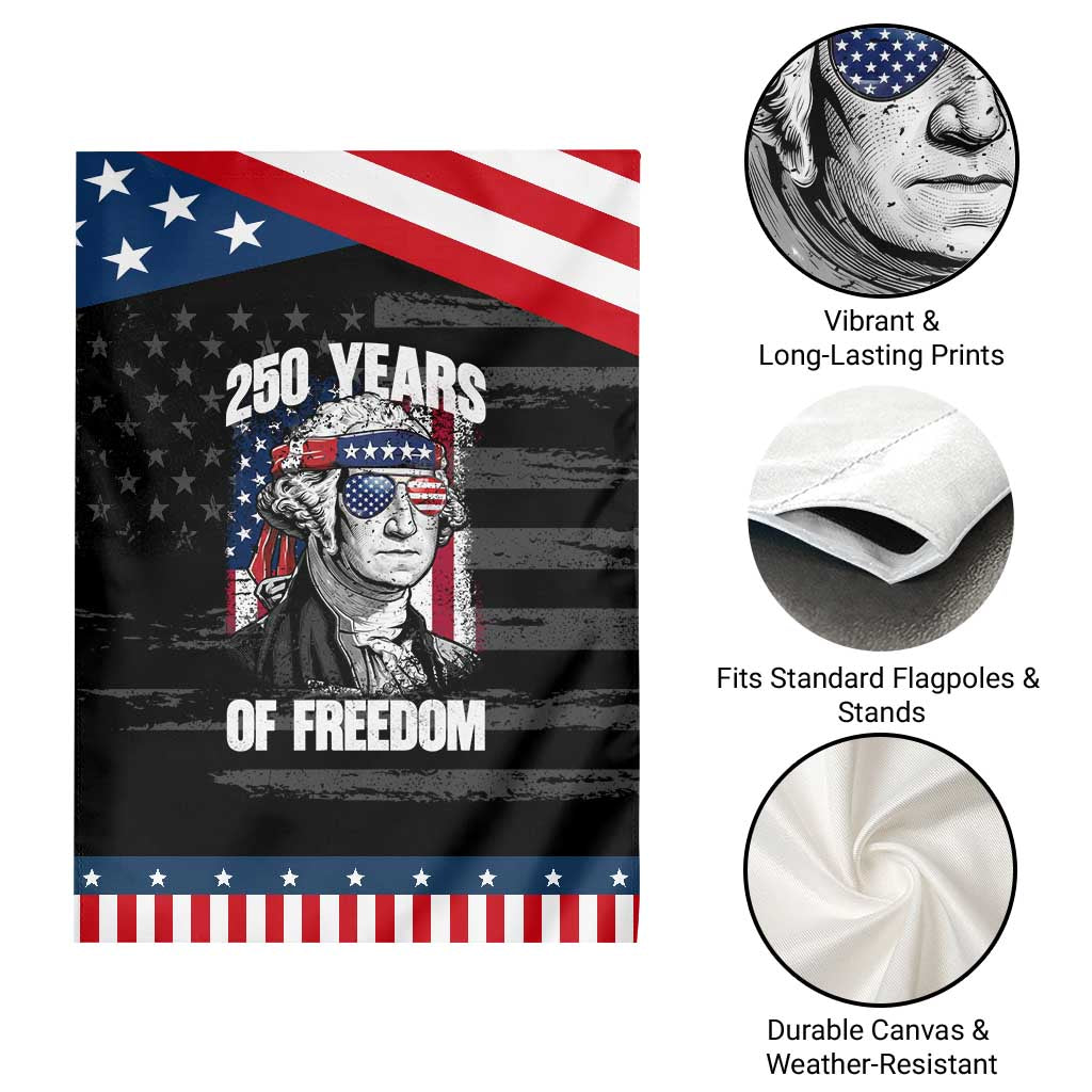 George Washington Founding Father Garden Flag 250 Years Of Freedom