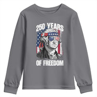 George Washington Founding Father Youth Sweatshirt 250 Years Of Freedom